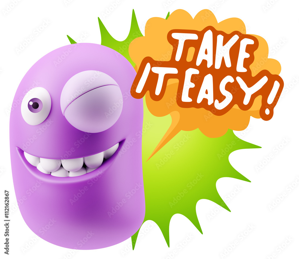 3d Illustration Laughing Character Emoji Expression saying Take 3d Illustration Laughing Character Emoji Expression saying Take