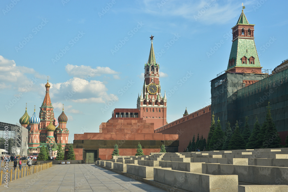 The Kremlin and Lenin's mausoleum.