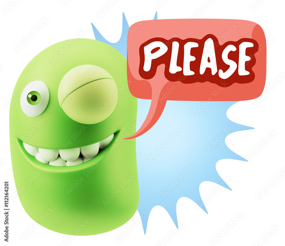 3d Illustration Laughing Character Emoji Expression saying Pleas 3d Illustration Laughing Character Emoji Expression saying Pleas