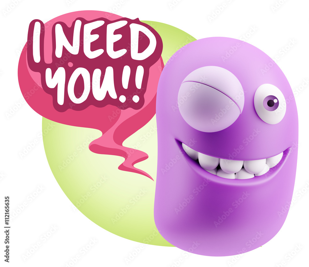 3d Illustration Laughing Character Emoji Expression saying I Nee 3d Illustration Laughing Character Emoji Expression saying I Nee