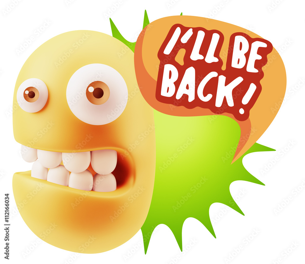 3d Illustration Laughing Character Emoji Expression saying I'll 3d Illustration Laughing Character Emoji Expression saying I'll