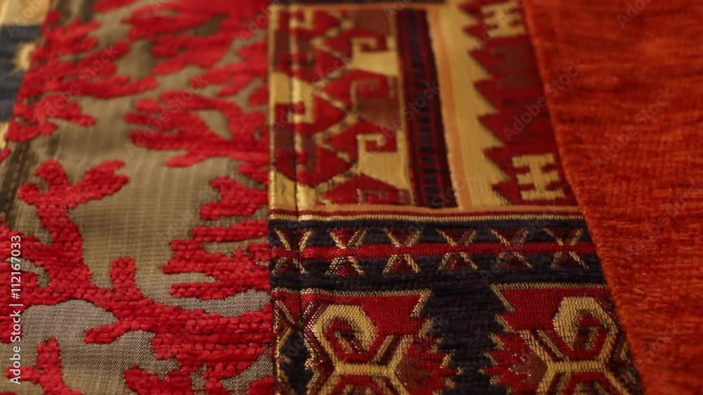 Fine Textiles Close up Dolly Shot Fine Textiles Close up Dolly Shot