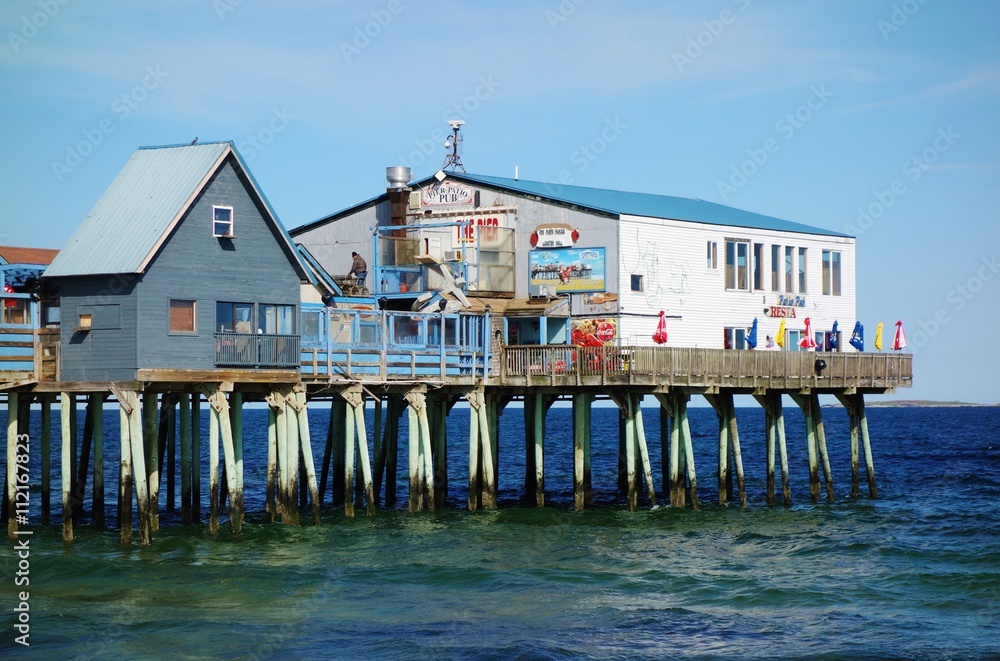 Fototapeta premium The seaside resort town of Old Orchard Beach in Maine