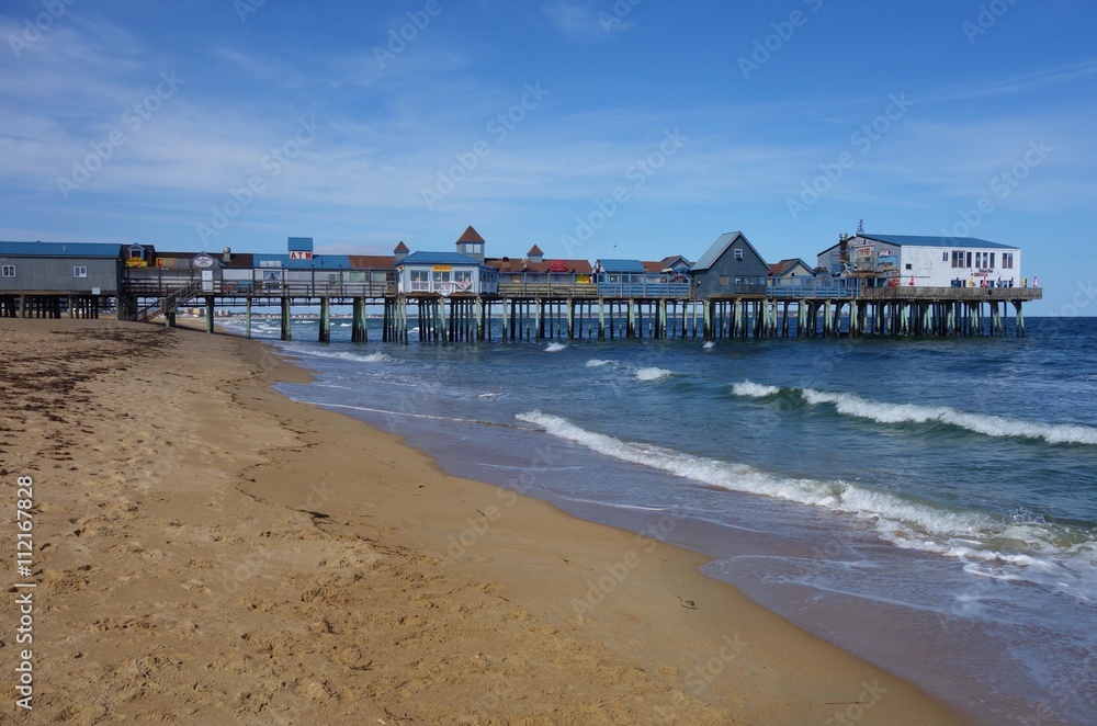 Fototapeta premium The seaside resort town of Old Orchard Beach in Maine