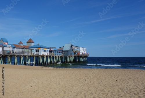 The seaside resort town of Old Orchard Beach in Maine