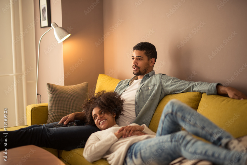 Watching tv together Watching tv together
