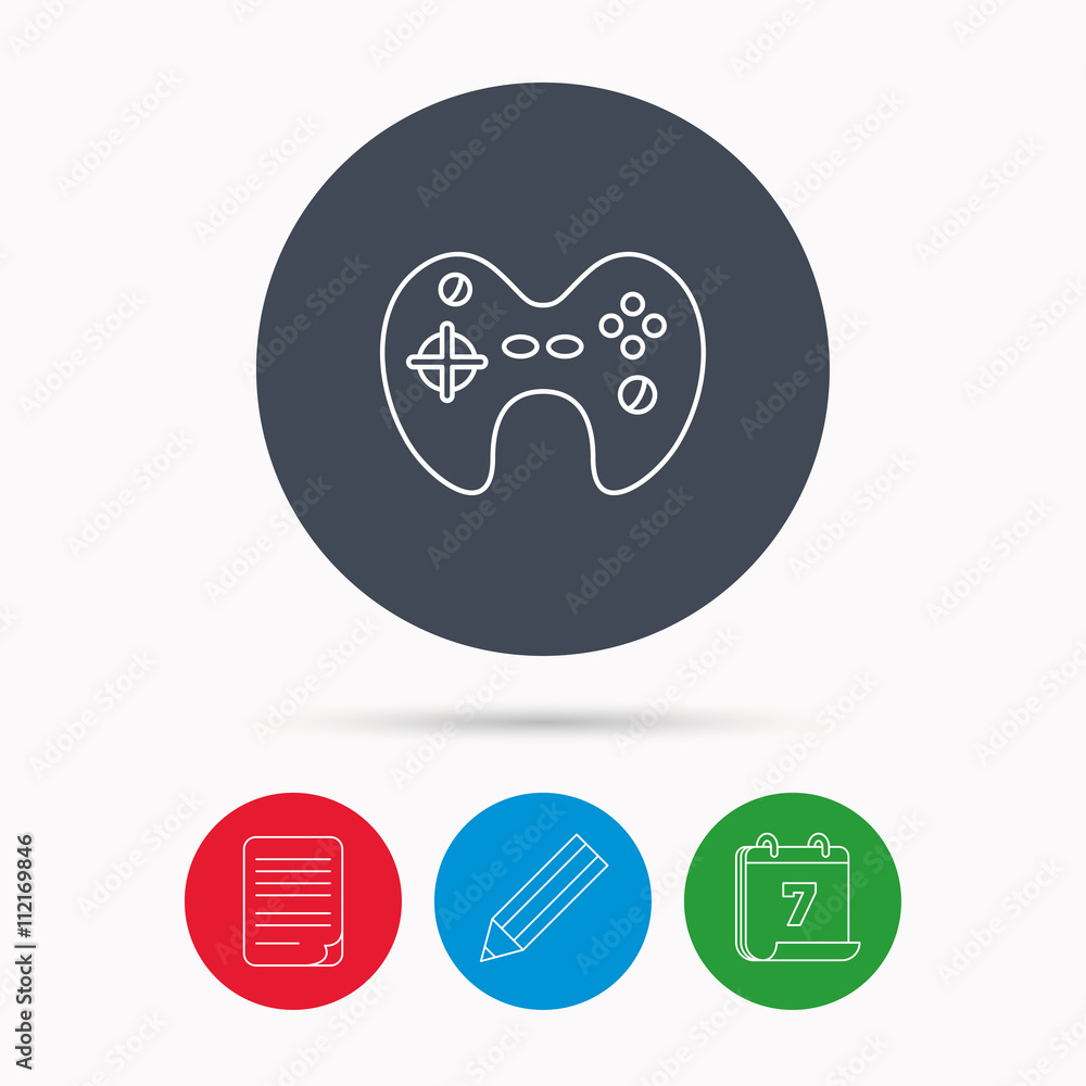 Joystick icon. Video game sign. Joystick icon. Video game sign.