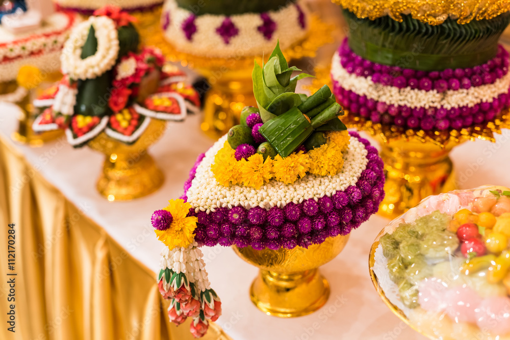 Thai garland for traditional thai wedding