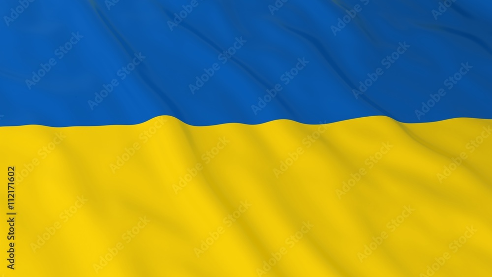 Ukrainian Flag HD Background - Flag of Ukraine 3D Illustration Ukrainian Flag HD Background - Flag of Ukraine 3D Illustration