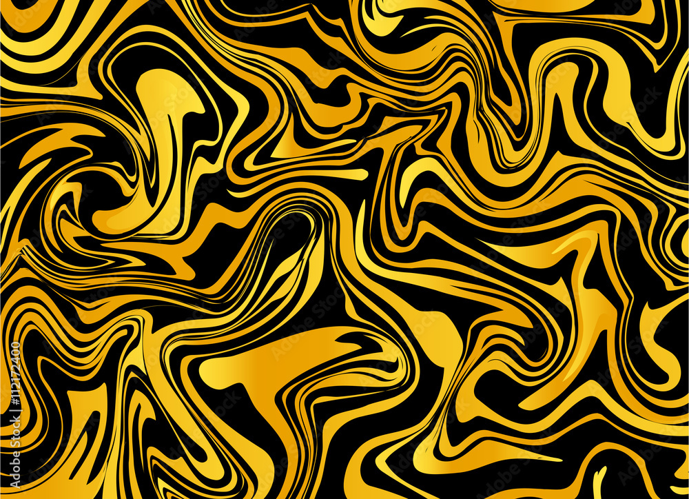 Vector ink marble style texture. Gold marbling effect. Vector ink marble style texture. Gold marbling effect.