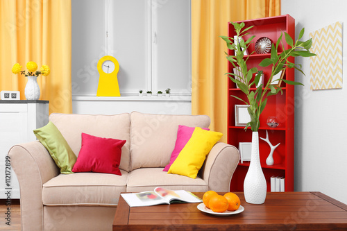 Modern interior design. Liv...