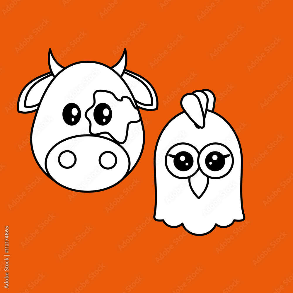 Animal design. cartoon icon. Colorful illustration Animal design. cartoon icon. Colorful illustration