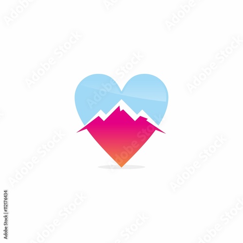 Hearts Love Logo Icon