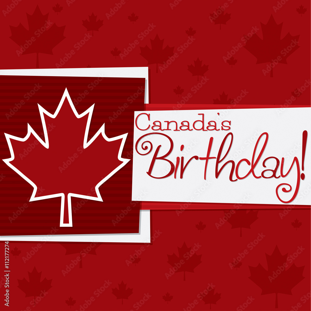 Funky Canada Day card in vector format. Funky Canada Day card in vector format.