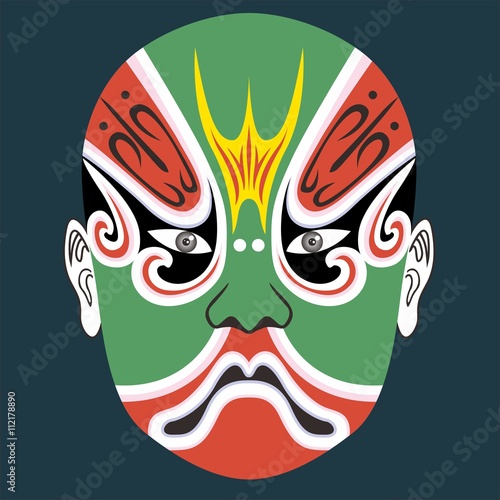 Mask,Facial Makeup,Chinese Opera Characters Zhenglun