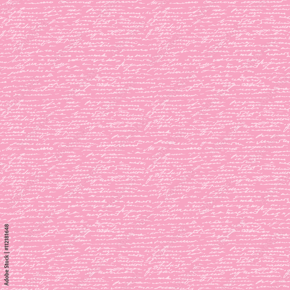 Seamless Handwriting Text Seamless Handwriting Text