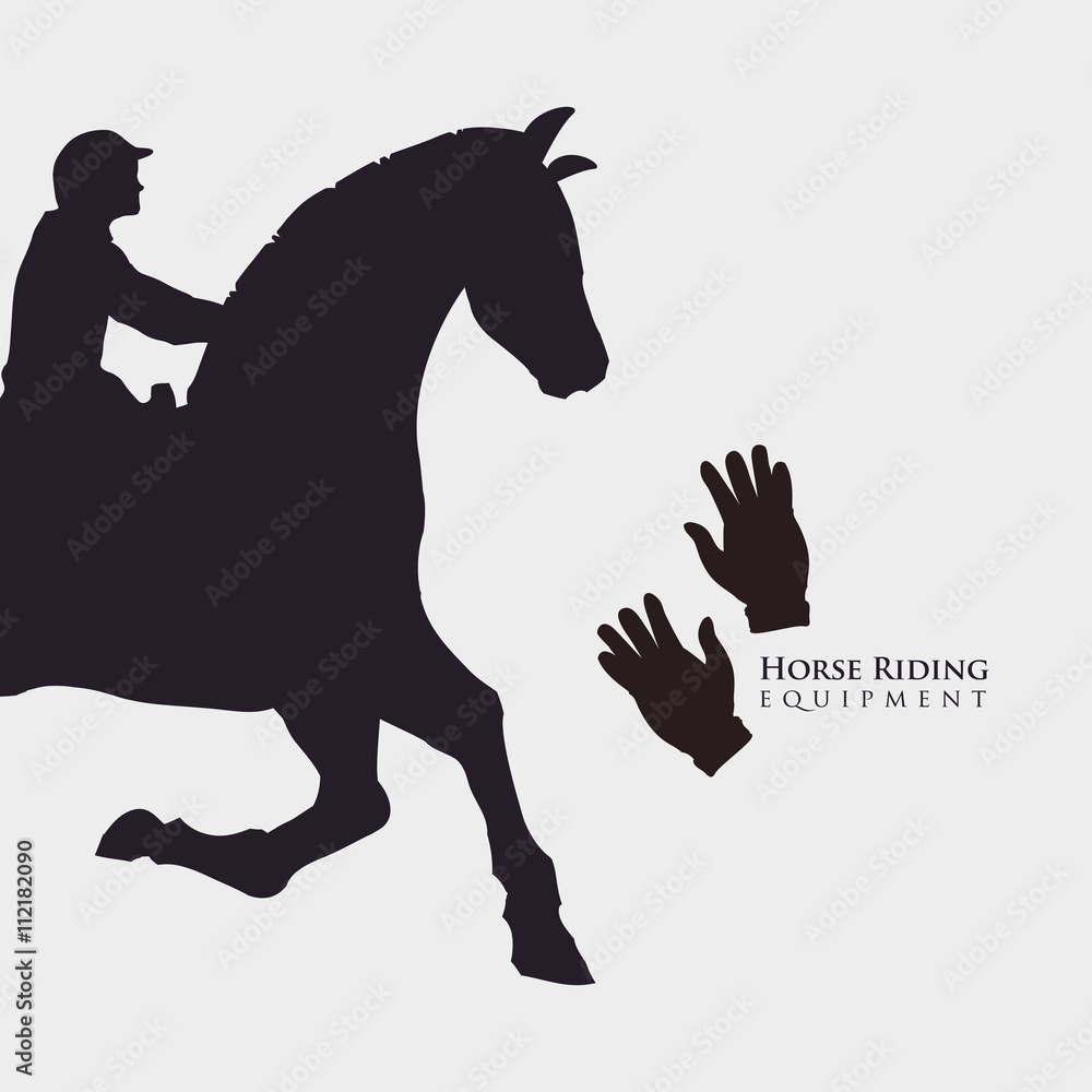 Horse ridding design. equipment icon. isolated illustration