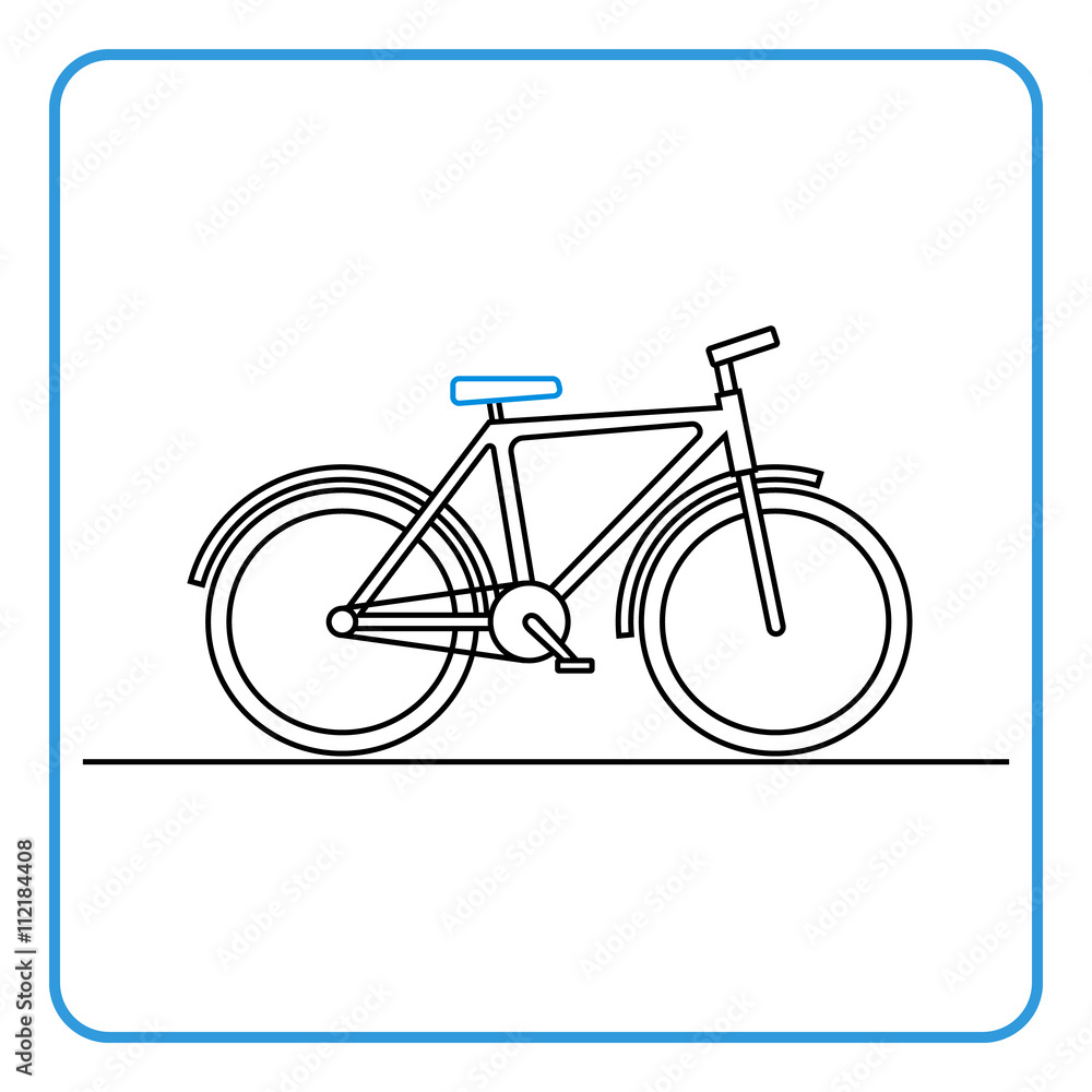 Bicycle icon. Vector illustration Bicycle icon. Vector illustration