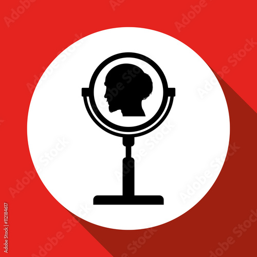Hair salon design. Hairdressing icon. , vector silhouette style , vector