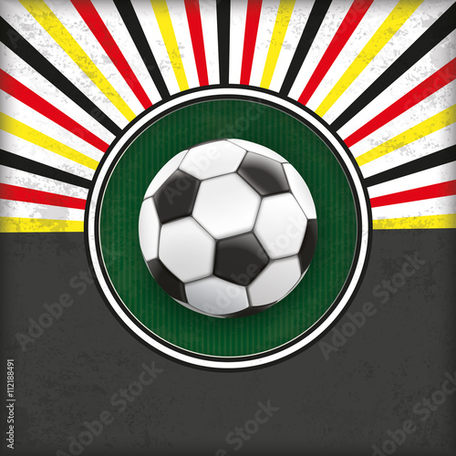 Retro Sun Cover Green Hole Germany Football