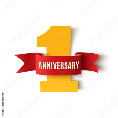 One year anniversary background.