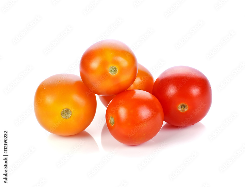 cherry tomatoes isolated on white background. cherry tomatoes isolated on white background.
