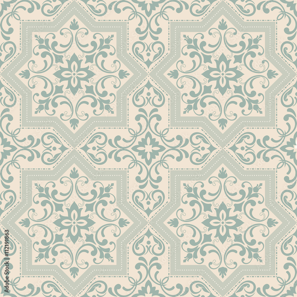 Seamless pattern with Victorian motives. Seamless pattern with Victorian motives.
