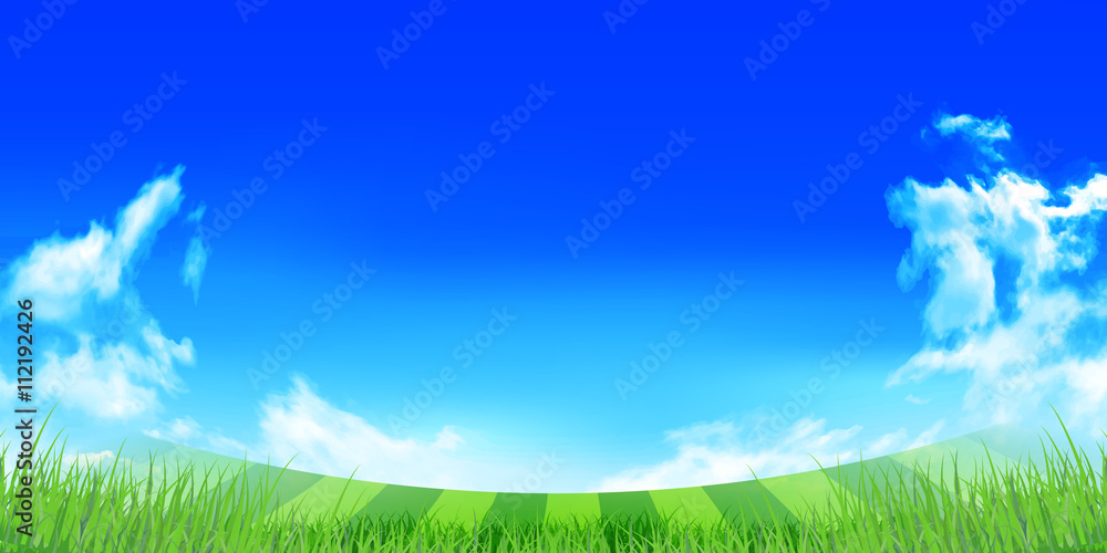 Obraz premium 空 夏 風景 背景