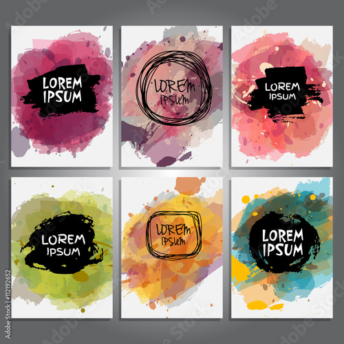 set of creative cards