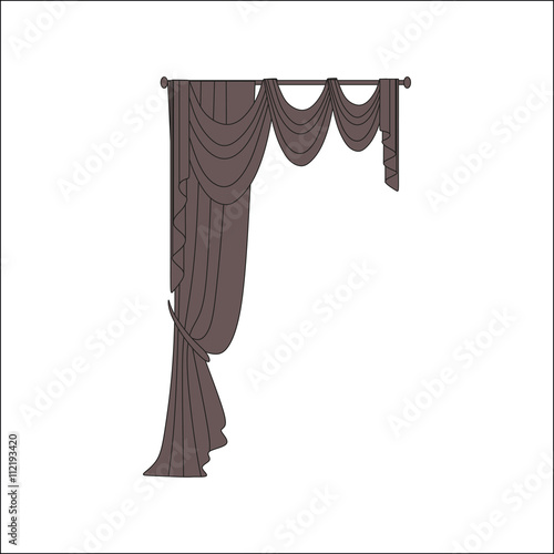 curtains. interior textiles. window decoration.