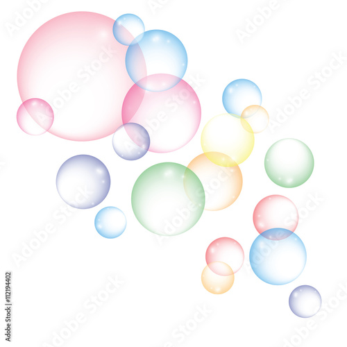 Vector colorful bubbles