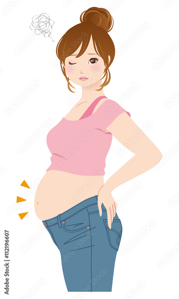 ダイエットイメージ 太った女性 美容 Stock イラスト Adobe Stock