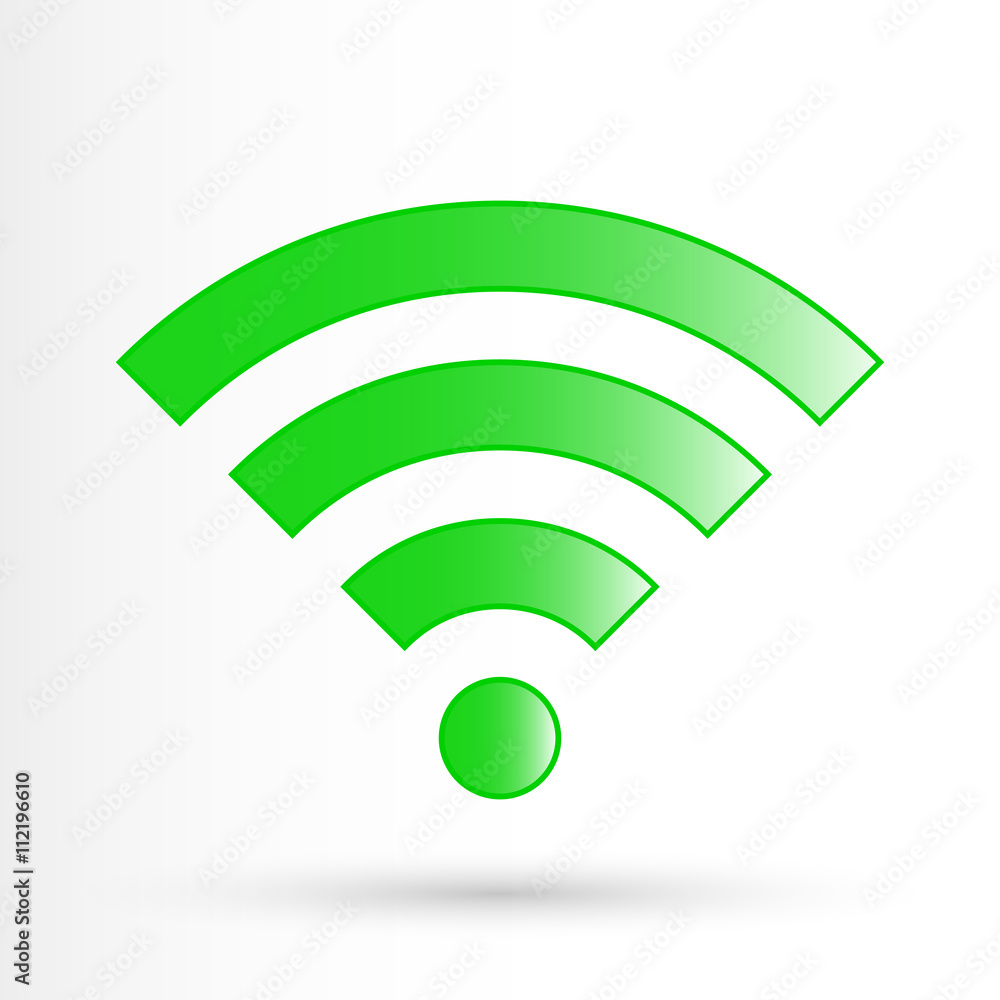 Vector wi-fi icon Vector wi-fi icon