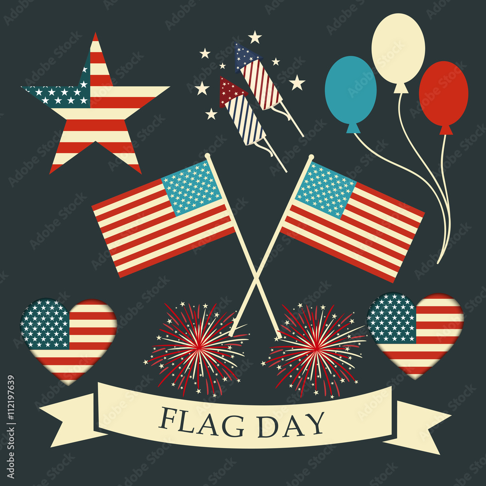 Obraz premium Flag day