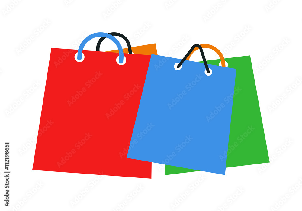 Shopping bag vector set. Shopping bag vector set.