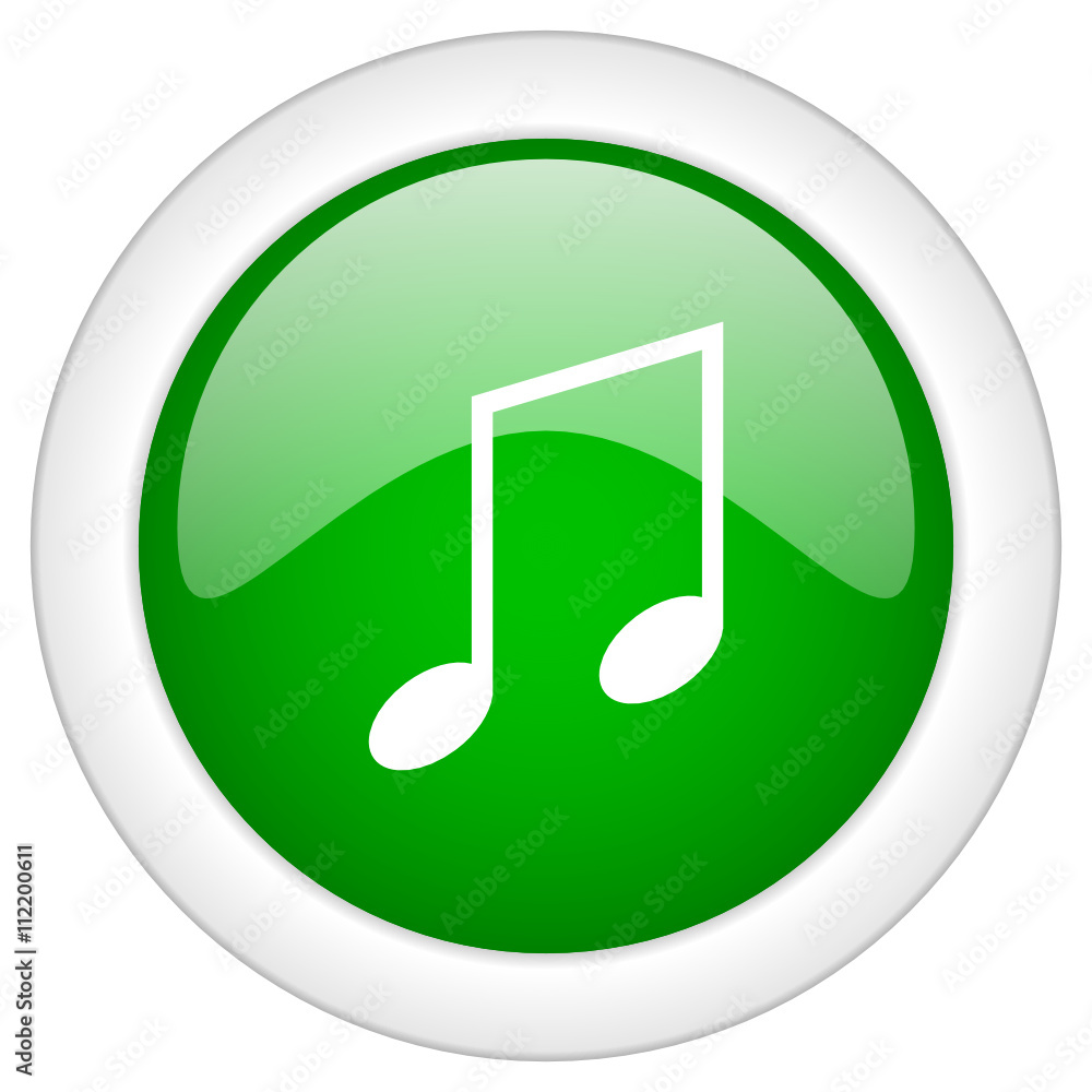 Green vector green glossy tune icon Green vector green glossy tune icon