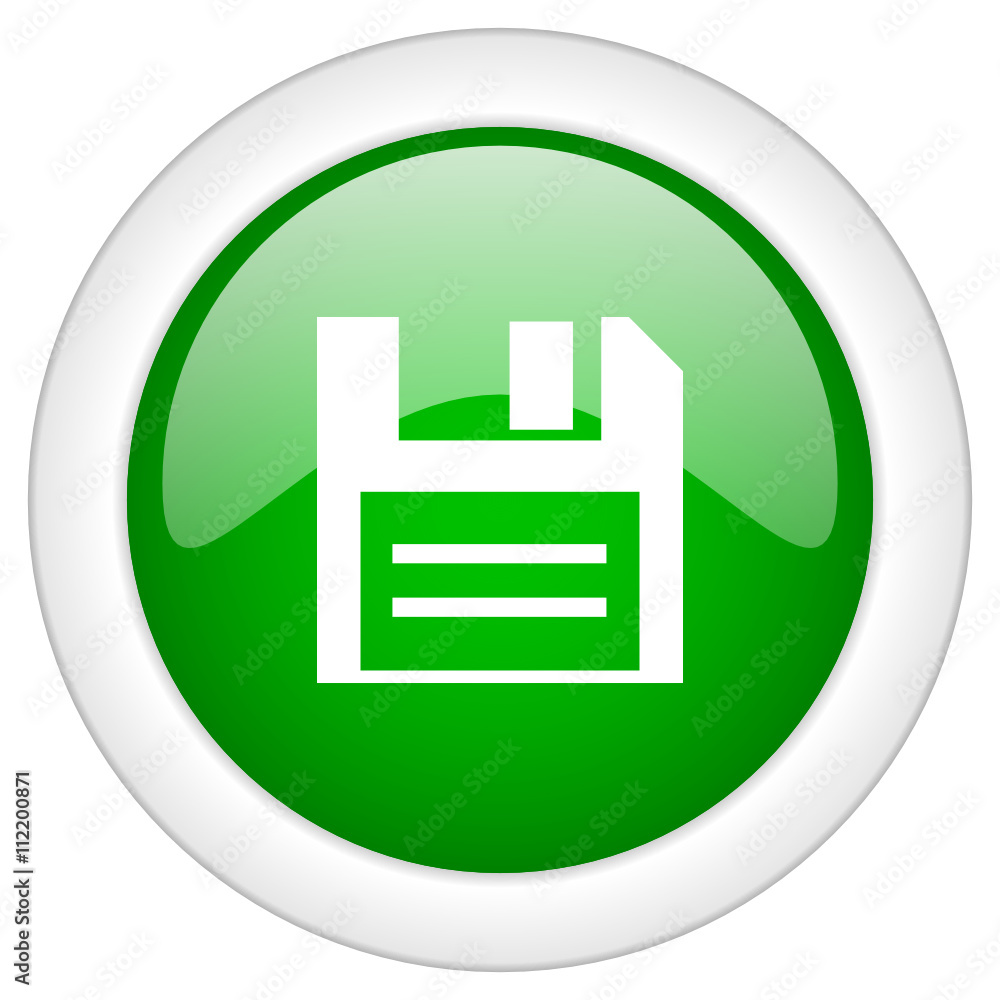 Green glossy vector icon Green glossy vector icon