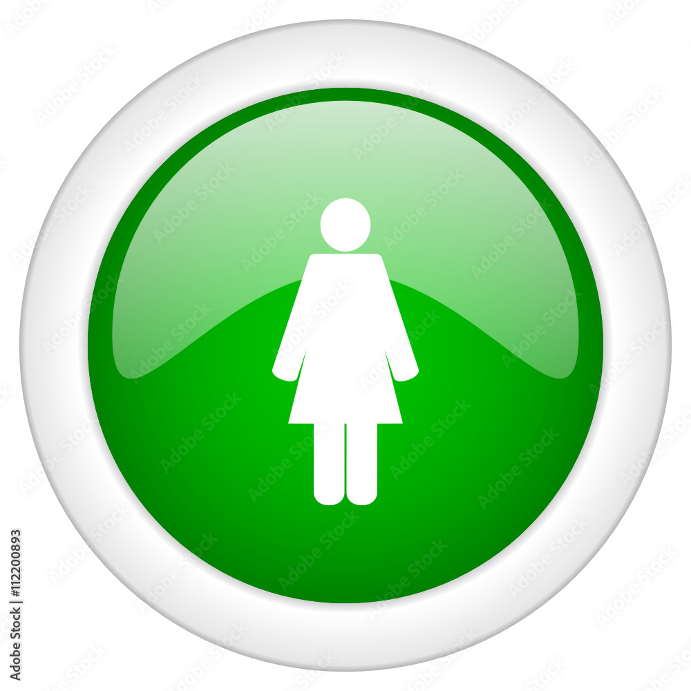 Green glossy vector icon Green glossy vector icon