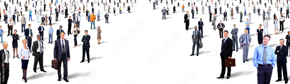 Group of business people. Isolated over white background Group of business people. Isolated over white background