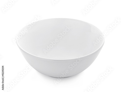 empty White bowl isolated on white background