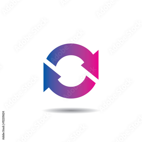 Sync Icon Logo Vector Template