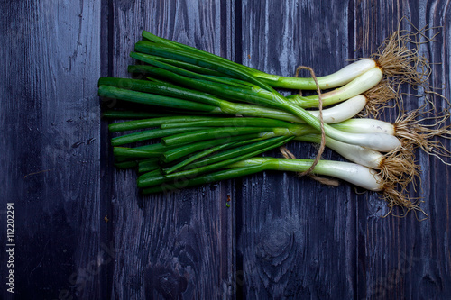 Fresh spring onions