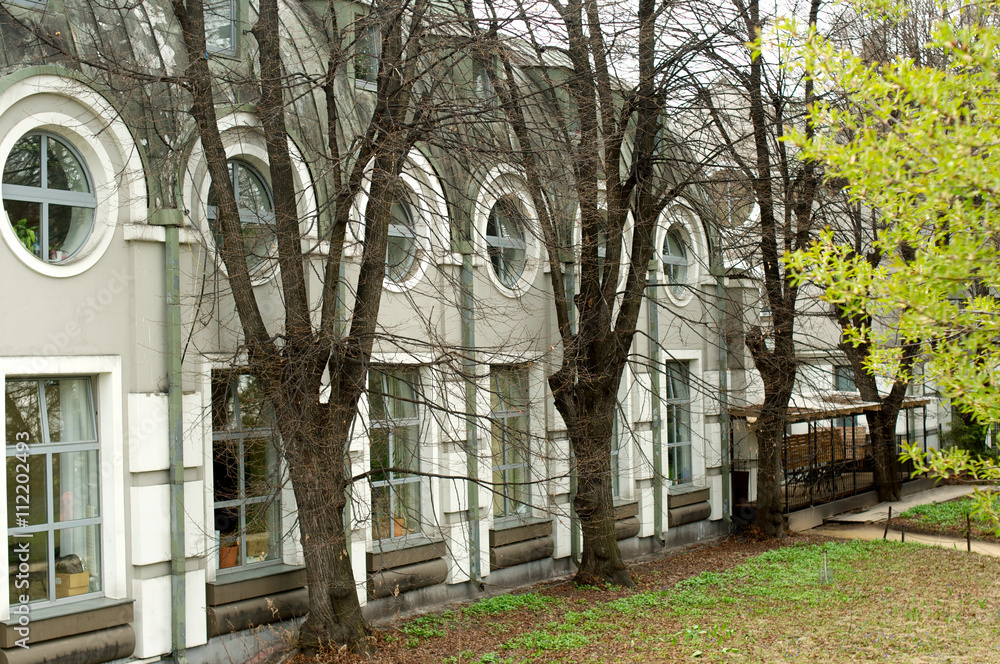 Obraz premium Building with round windows