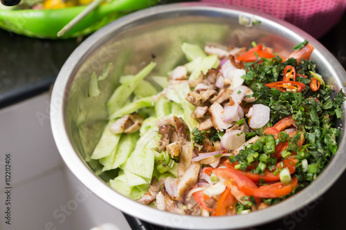 Thai spicy cucumber salad