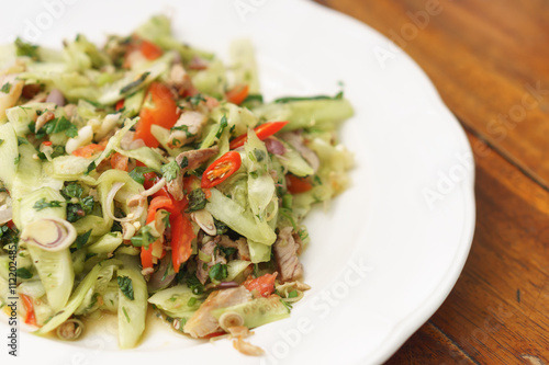 Thai spicy cucumber salad