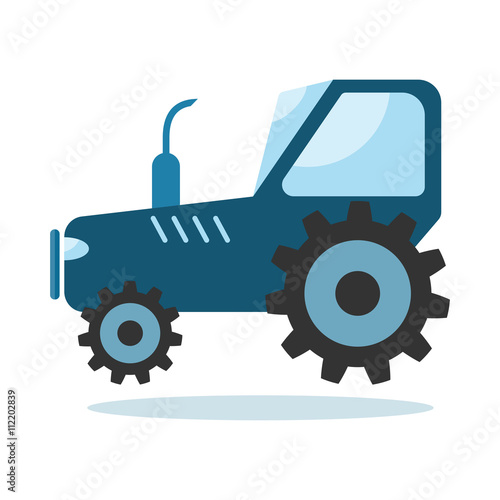 Tractor. Vector illustration.