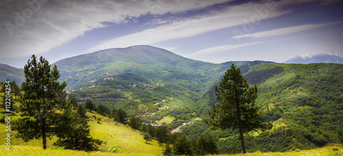 mountain valley in kosovo photo