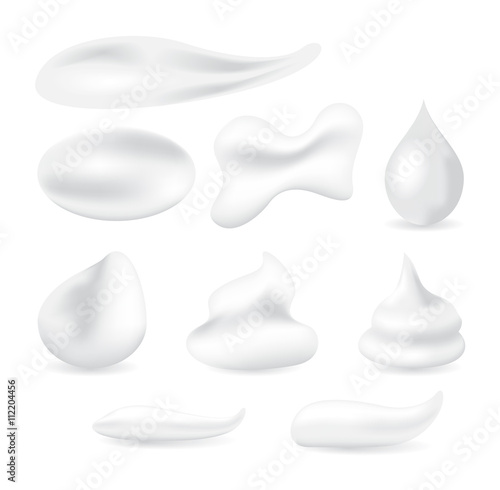 Vector White moisturizer Foam Cream Mousse Soap Lotion . moisturizer collagen Foam Cream Mousse ver all