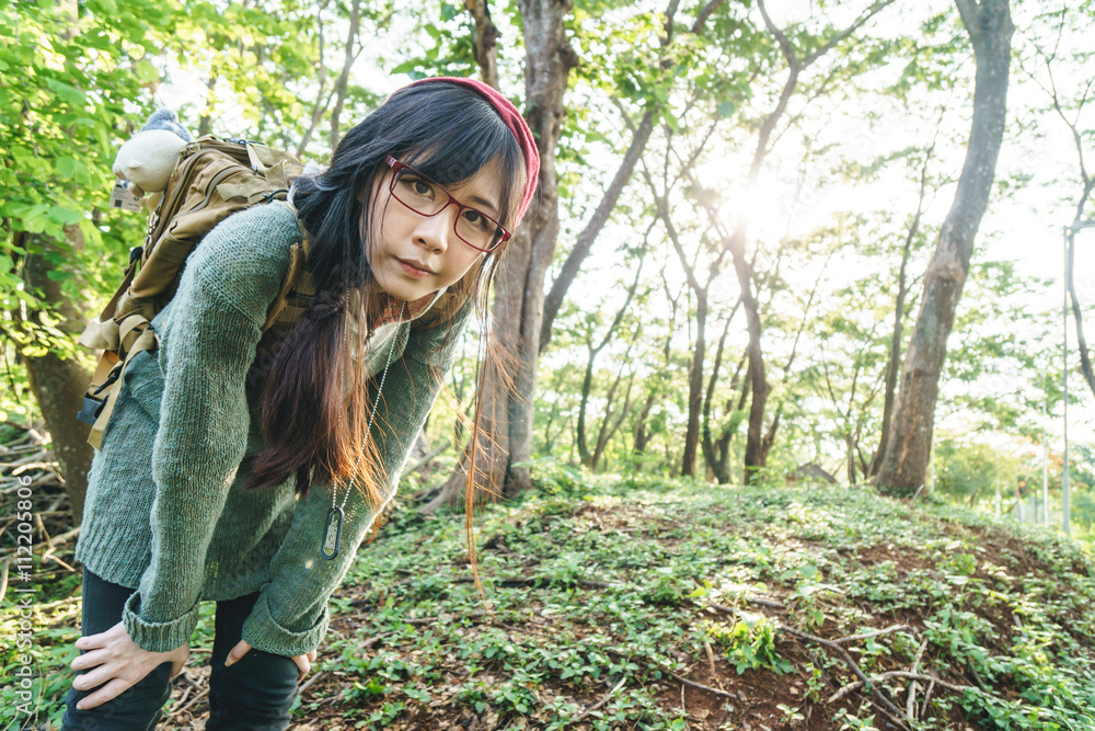 Asian girl in the park Asian girl in the park