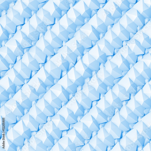 seamless diagonal rows made of light blue polygonal shapes